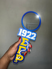 Blue & Gold 3D Mirror