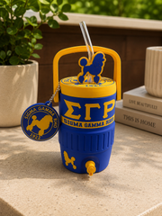 Blue & Gold Can Holder