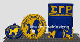 Blue and Gold Can Holder (STL)