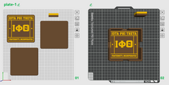 Iota Coaster Set (STL)