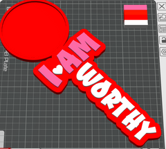 I Am Worthy (STL) Mirror