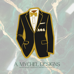 Black and Gold (STL) Tux Pencil Holder