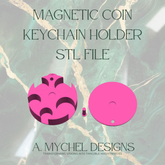 Magnetic Coin Organizer Keychain (STL)