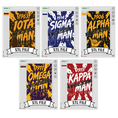 Fraternity Splat Notebook Bundle (STL)