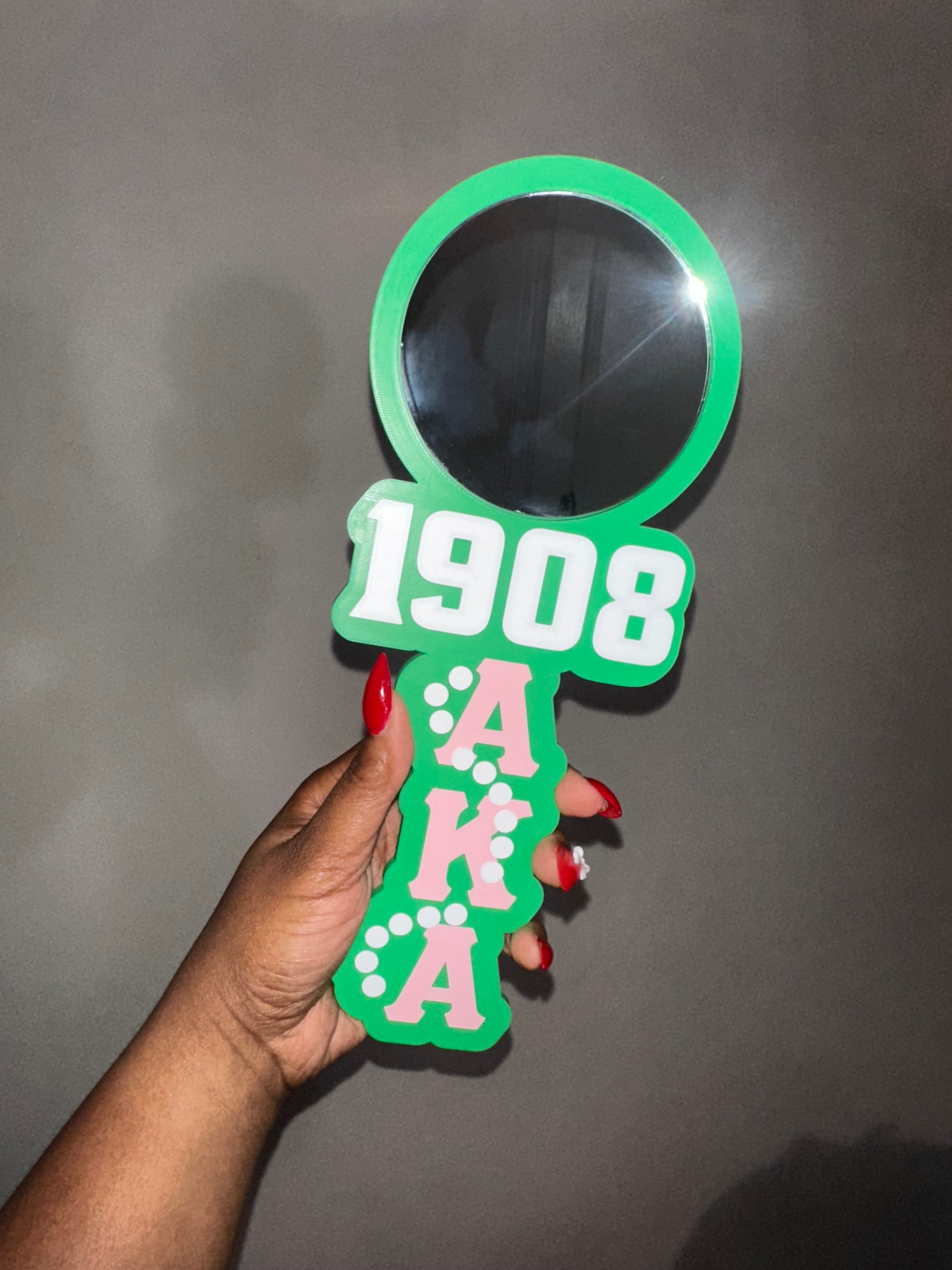 Pink & Green 3D Mirror