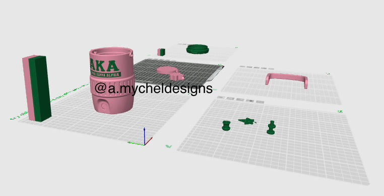 Pink and Green Can Holder (STL)