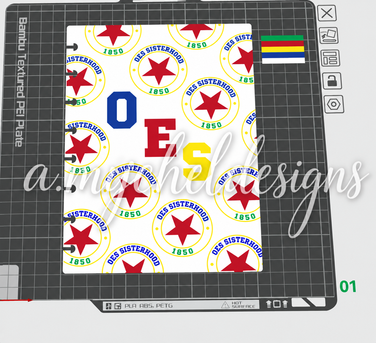 OES Emblem Notebook (3mf ONLY)