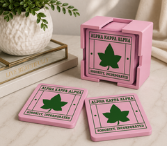 Pink and Green Coaster Set (STL)