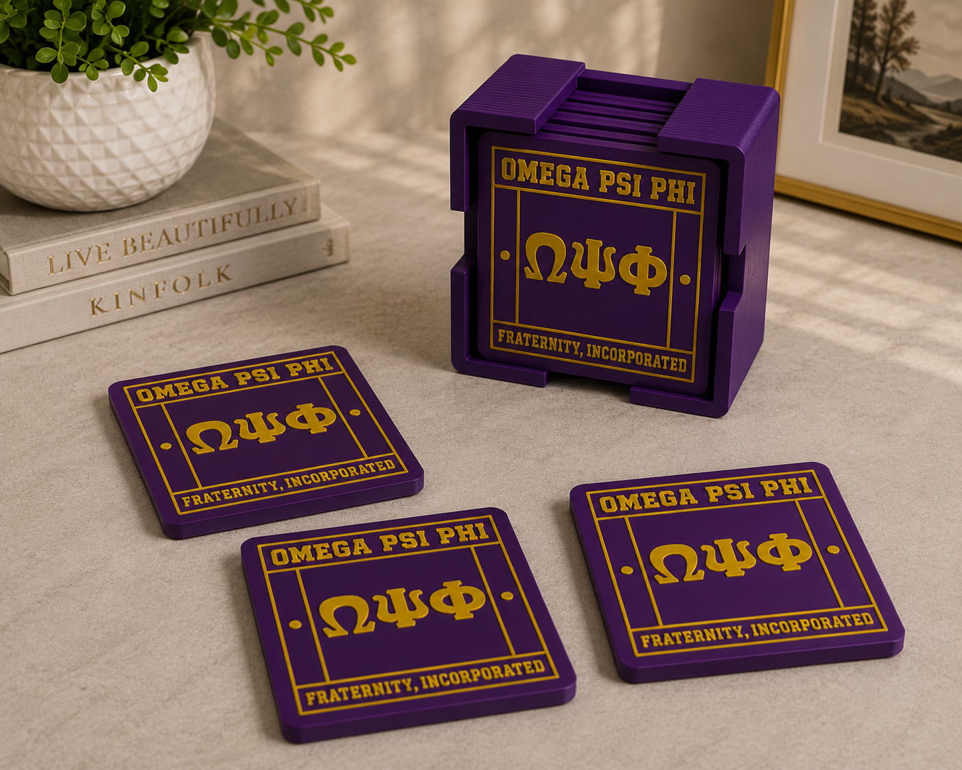 Omega Coaster Set (STL)