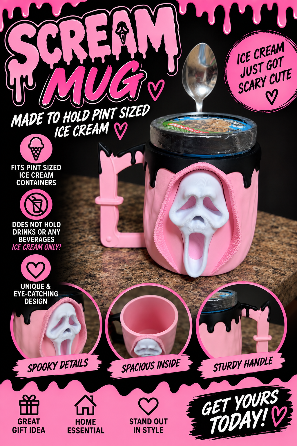 Scream Ice Cream Holder