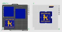 Blue and Gold Coaster Set (STL)