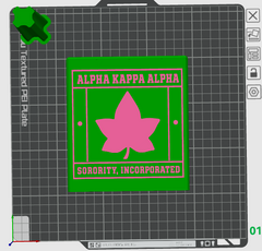 Pink and Green Tissue Holder (STL)