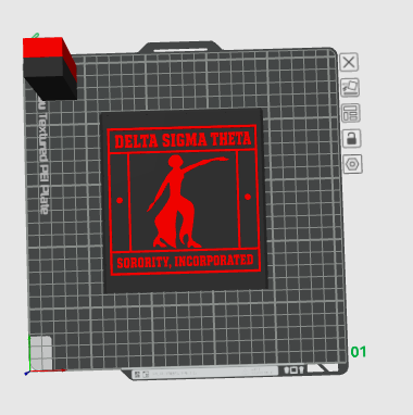 Red and Black Tissue Holder (STL)