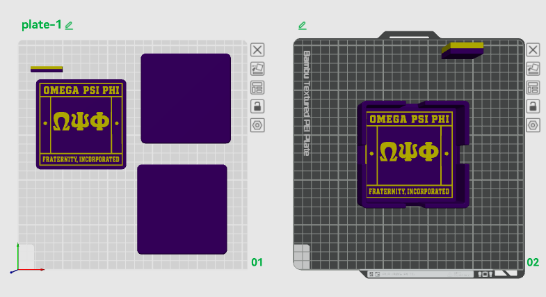 Omega Coaster Set (STL)