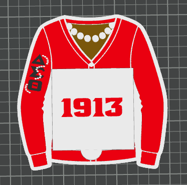 Red And Cream (STL) Notepad