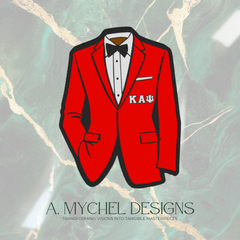 Red and White (STL) Tux Pencil Holder