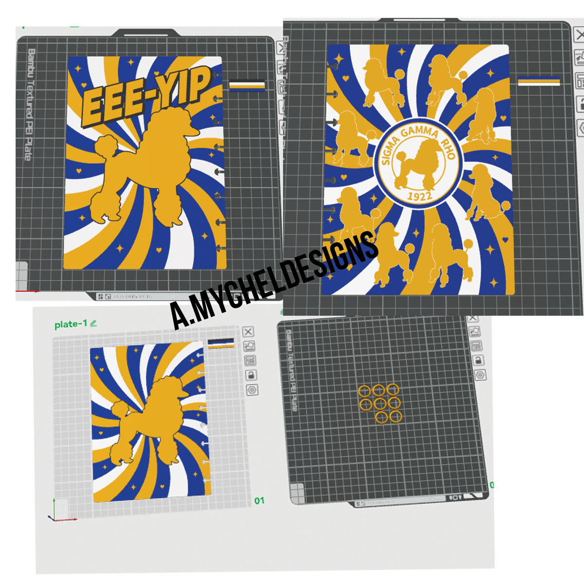Blue and Gold Notebook (STL)