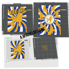 Blue and Gold Notebook (STL)
