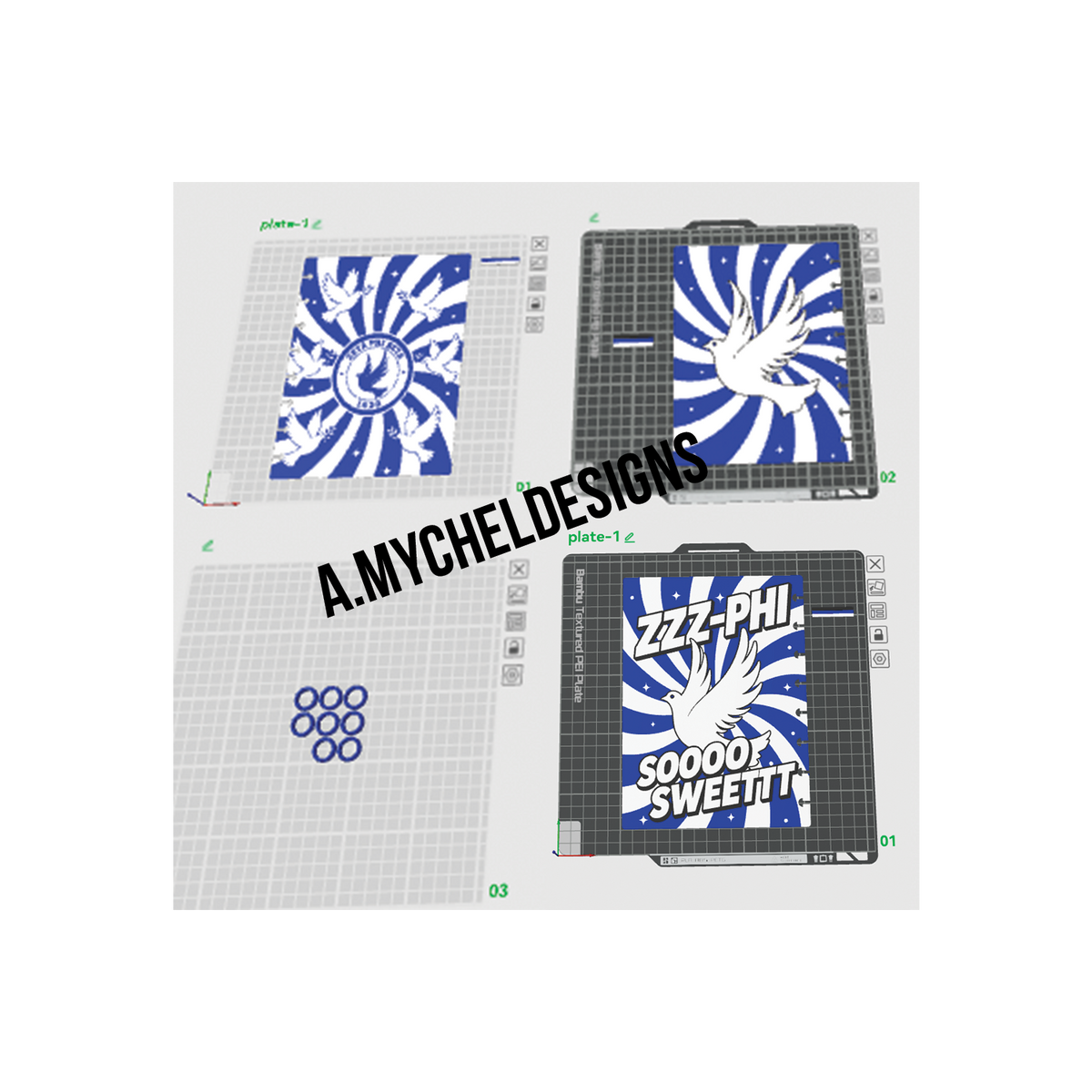 Blue and White Notebook (STL)